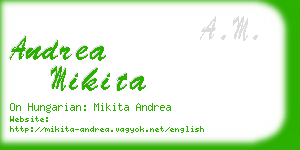 andrea mikita business card
